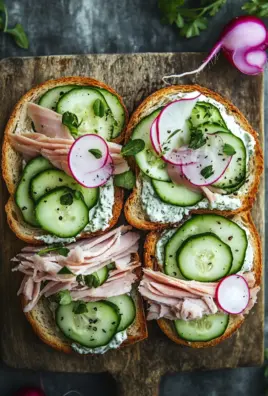 Knäckebrot with Cucumber Quark