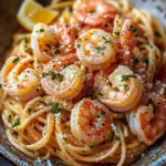 Knoblauch-Butter-Shrimp Pasta