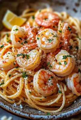 Knoblauch-Butter-Shrimp Pasta