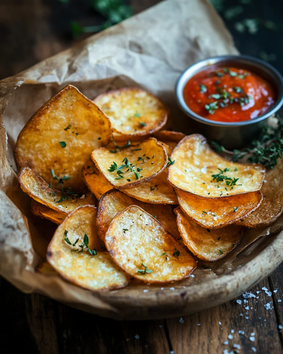 Knusprige Quark-Chips