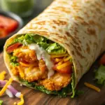 Knuspriger Chicken Ranch Snack Wrap
