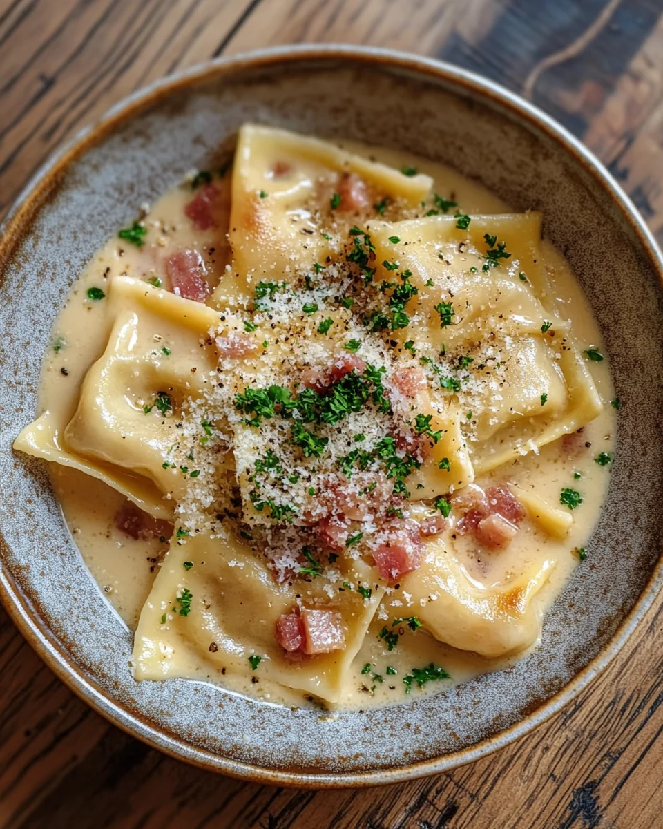 Maultaschen Carbonara