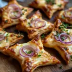 Mini-Flammkuchen-Sterne