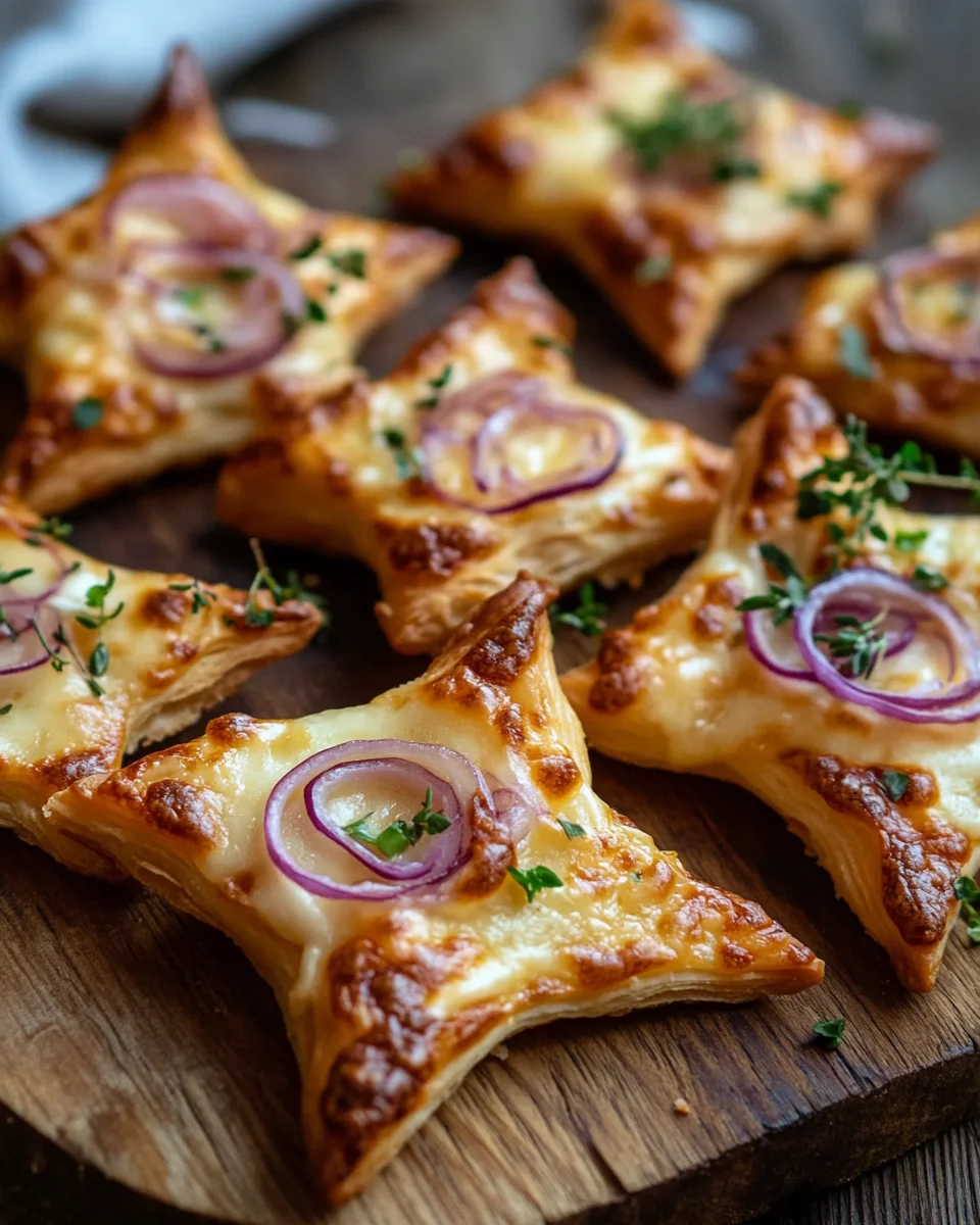 Mini-Flammkuchen-Sterne