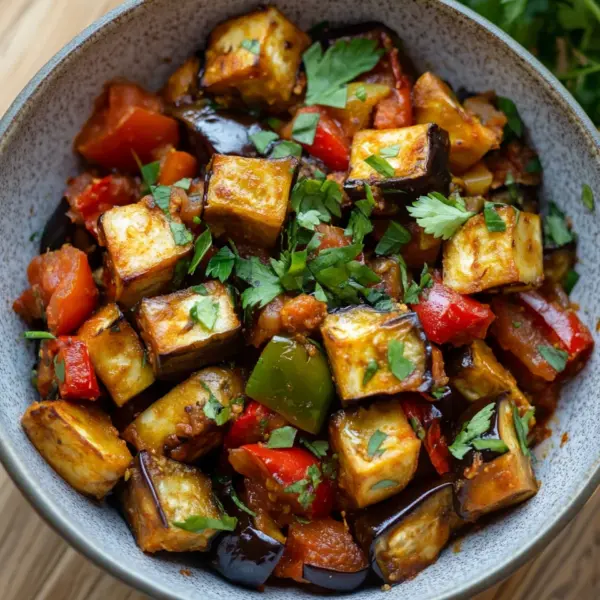 Orientalische Auberginenpfanne