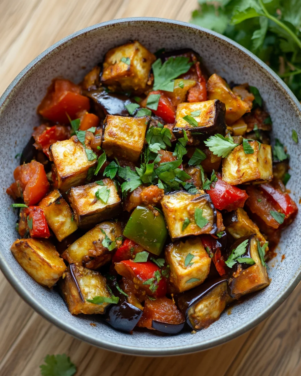 Orientalische Auberginenpfanne
