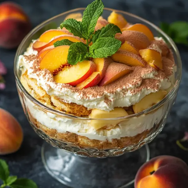 Pfirsich Tiramisu