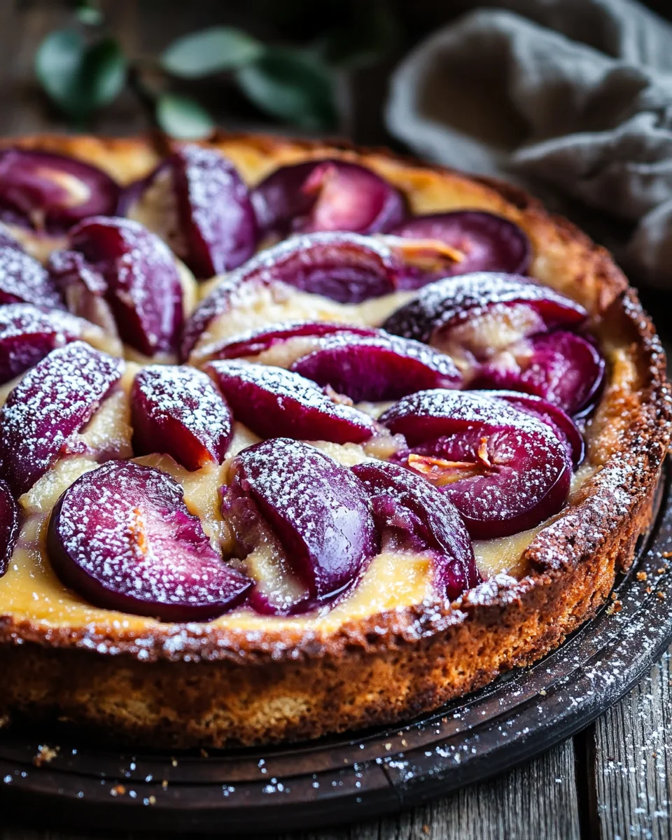 Pflaumenkuchen mit Schmand