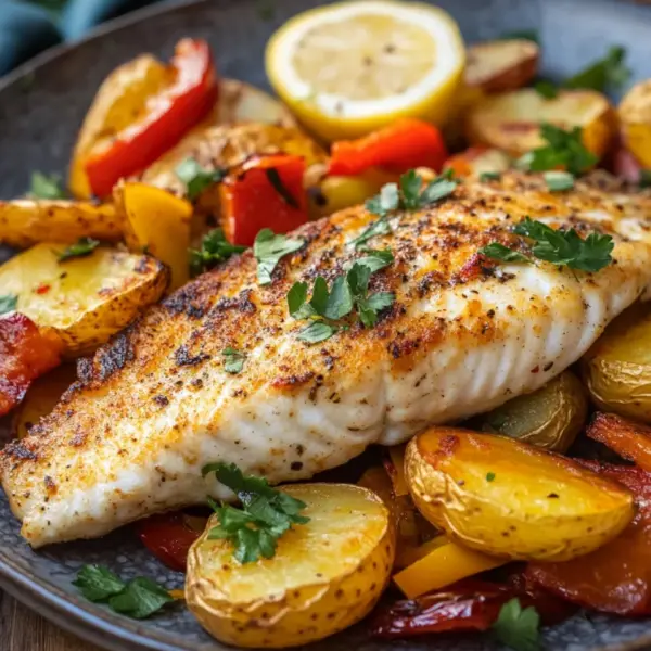 Portugiesischer Ofenfisch mit Kartoffeln