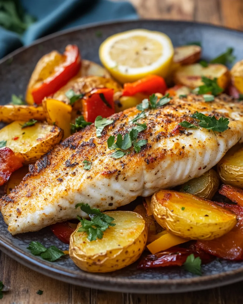 Portugiesischer Ofenfisch mit Kartoffeln