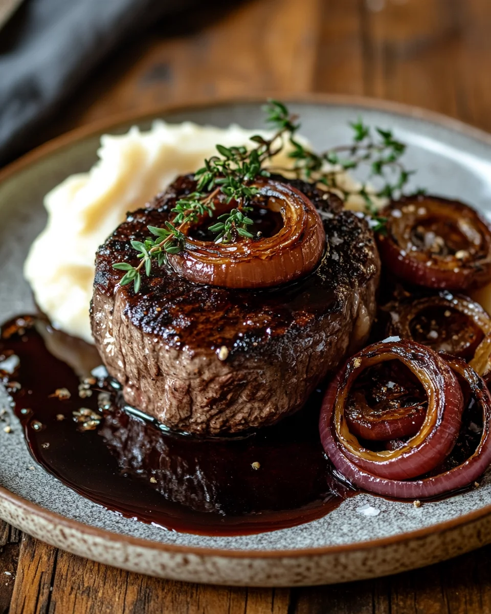 Rinderbrust in Balsamico-Zwiebelso&szlig;e