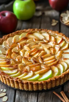 Saftige Apfeltarte mit Rahmguss