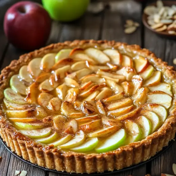 Saftige Apfeltarte mit Rahmguss